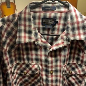 Pendleton Western Shirt with snap buttons.